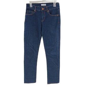 LOFT Jeans Womens Size 0 Dark Wash Modern Straight Stretch Denim Classic Fit